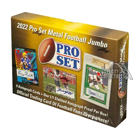 2022 pro set metal football jumbo box|2022 pro set metal football.